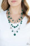 The Partygoer - Green Necklace