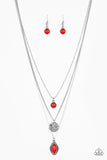 Tide Drifter - Red Necklace