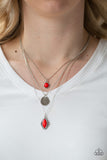 Tide Drifter - Red Necklace