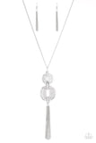 Timelessly Tasseled- Silver Necklace