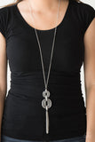 Timelessly Tasseled- Silver Necklace