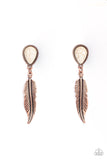 Totally Tran- Quill- Copper Earrings