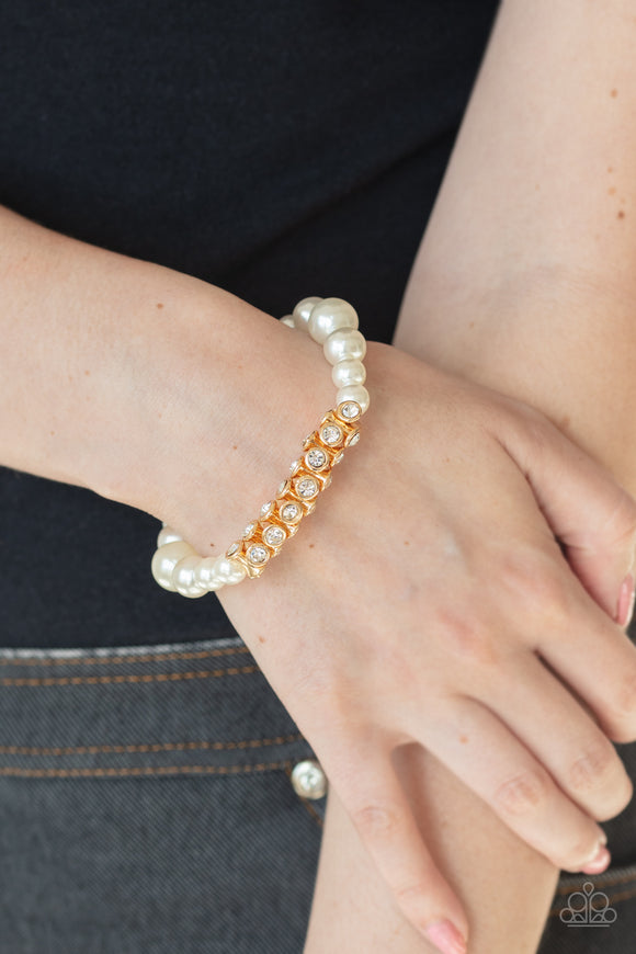 Traffic-Stopping Sparkle- Gold Bracelet