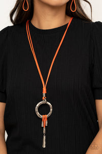 Tranquil Artisan- Orange Necklace