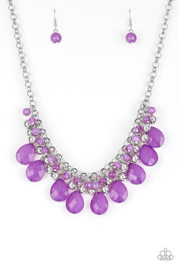 Trending Tropicana- Purple Necklace