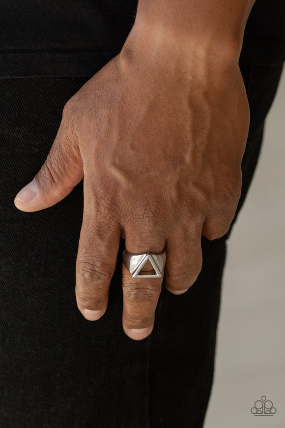 Trident- Men's Silver Ring