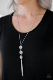 Triple Shimmer- White Necklace