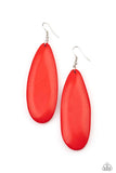 Tropical Ferry- Red Earrings