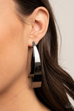 Underestimated Edge- Black Earrings