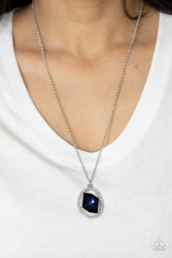 Undiluted Dazzle - Blue Necklace