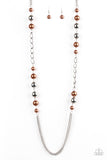 Uptown Talker - Brown Necklace