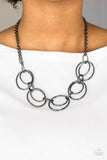 Urban Orbit- Black Necklace