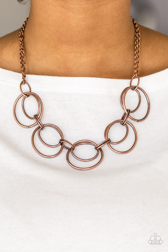 Urban Orbit- Copper Necklace