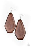 Vacation Ready- Brown Earrings