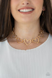 Vintagely Valentine- Gold Choker