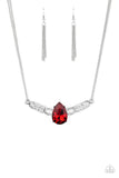 Way To Make An Entrance- Red Necklace