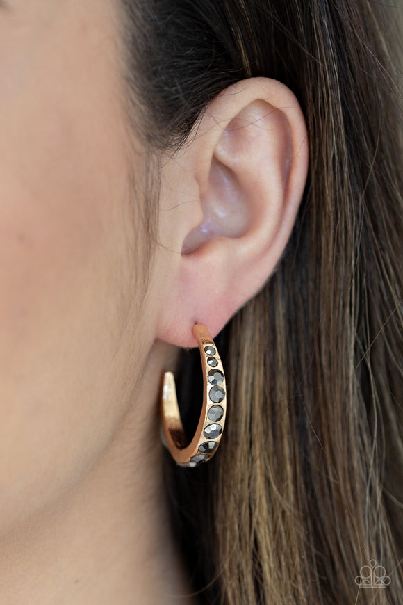 Welcome To Glam Town- Gold Hoop Earrings