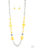 When I GLOW Up- Yellow Necklace