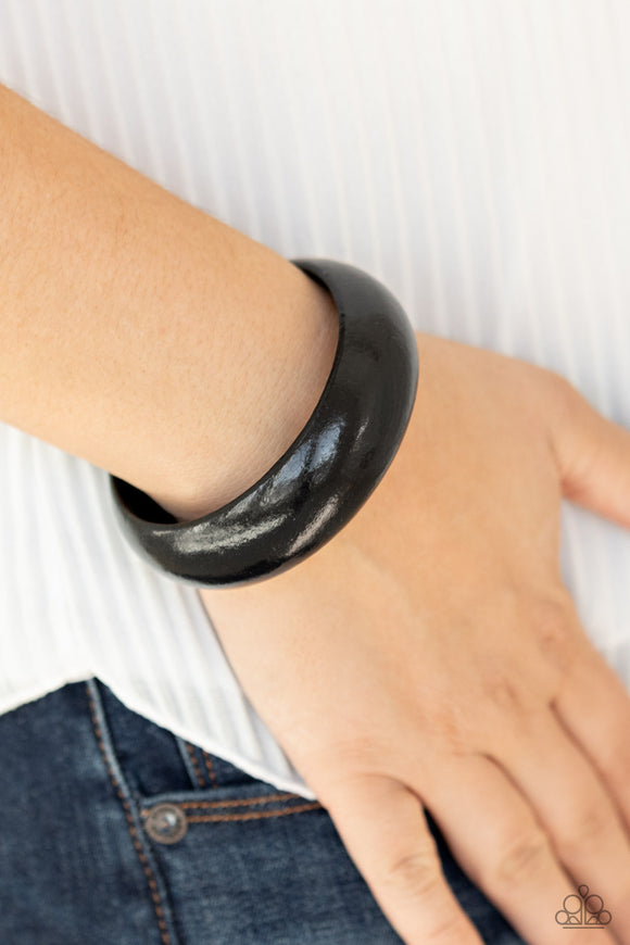 Whimsically Woodsy- Black Bracelet