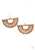 Wooden Wonderland- Green Earrings