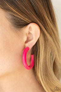 Woodsy Wonder- Pink Earrings